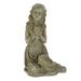 Northlight 14.5 Inspirational Sitting Angel with Cross Outdoor Patio Garden Statue