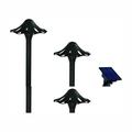 Hampton Bay Solar Oil Rubbed Bronze Outdoor Integrated LED Mushroom Landscape Path Light with Remote Solar Panel (2-Pack)
