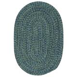 Colonial Mills 9 x 11 Royal Blue All Purpose Handmade Reversible Oval Mudroom Area Throw Rug