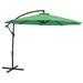 Sunnydaze 9.5 Offset Outdoor Patio Umbrella with Crank - Emerald