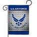 Breeze Decor G158421-BO US Air Force Garden Flag Armed Forces 13 x 18.5 in. Double-Sided Decorative Vertical Flags for House Decoration Banner Yard Gift