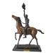 Buffalo Signal a Frederic Remington Replica Bronze Statue - 19 x 6 x 25 H