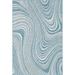 Unique Loom Pool Indoor/Outdoor Modern Rug Light Aqua/Blue 6 1 x 9 Rectangle Abstract Modern Perfect For Patio Deck Garage Entryway