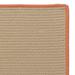 Colonial Mills Seville Indoor Outdoor Polypropylene Braided Rug Orange 27 X46 3 x 5 Rectangle