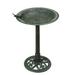 30 H Verdigris Resin Birdbath