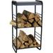 Sunnydaze Tall Modern Firewood Holder - 36