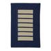 Colonial Mills 11 x 14 Navy Blue and Beige All Purpose Handcrafted Reversible Rectangular Outdoor