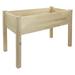Northlight 4ft Natural Wood Raised Garden Bed Planter Box with Liner