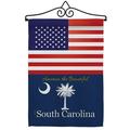 Us South Carolina Garden Flag Set States 13 X18.5 Double-Sided Yard Banner