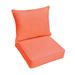 Outdoor Living and Style Set of 2 Coral Pink Sunbrella Indoor and Outdoor Deep Seating Pillow and