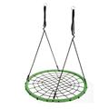 Walsport 40 Hanging Chair Spider Mesh Design Multi-seater Yard kids Round sport Swing Chair for Garden Park Green