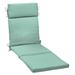 Arden Selections Outdoor Chaise Cushion 21 x 72 Water Repellent Fade Resistant 21 X 72 Aqua Leala