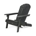 Noble House Lissette Outdoor Acacia Wood Adirondack Chair Dark Gray Dark Grey