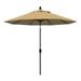 California Umbrella 9 ft. Aluminum Market Umbrella Push Tilt - Bronze-Olefin-Champagne
