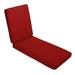 Humble and Haute Sunbrella Jockey Red Indoor/ Outdoor Hinged Cushion - Corded 73 in l x 24 in w