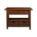 Benjara Convenient Wooden Kitchen Cart With Storage Drawers Brown