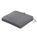 Classic Accessories Montlake FadeSafe Water-Resistant Patio Quilted Seat Cushion 21 x 19 x 3 inch Grey