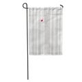LADDKE Gray Winter Aspen Birdie Little Red Perches Among The Trees in Grove Fully Forest Garden Flag Decorative Flag House Banner 12x18 inch