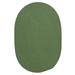 Colonial Mills 8 x 10 Moss Green All Purpose Handcrafted Reversible Oval Outdoor Area Throw Rug