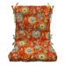 RSH DÃ©cor Indoor Outdoor Tufted Mid Back Chair Cushion Carnival Fanfare