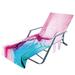 Cieken Beach Chair Cover With Side Pockets Microfiber Lounge Chair Towel Rack