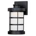 Westinghouse Matte Black Finish Frosted Glass Dimmable LED Wall Fixture