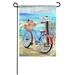 Evergreen Flag Beach Bicycle Garden Suede Flag 12.5x0.02x18 Inches