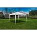 Dcenta 9.8â€™x9.8â€™ Garden Outdoor Gazebo Canopy Pyramid-Roof Portable Sun Shade Heavy Duty Patio Party Wedding Tent BBQ Shelter Gazebo Pavilion Cater Events (White)