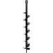 4 x 32 in. Auger Post Hole Digger Bits Deep Professional Fence Holes 0.75 in. Shaft Black