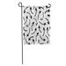 KDAGR Brush Drawn Arrows Abstract Black Stroke Contrast Curve Curved Drawing Garden Flag Decorative Flag House Banner 28x40 inch