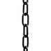 Monarch Rain Chains Alm Traditional Link Rain Chain Replacement Downspout for Gutter 8.5 ft L Blk