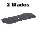 2 Edger Blade 7 3/4 x 2 3/4 for Black & Decker LE750 Edge Hog 243801-00