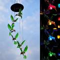 SolarEra Solar Changing Color Hummingbird Wind Chime Solar Powered LED Waterproof Hanging Lamp Bird Windchime Light for Outdoor Indoor Gardening Yard Pathway Valentines Day Decoration