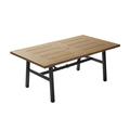 Better Homes & Gardens Kennedy Pointe 70 Steel Outdoor Dining Table Brown/Black