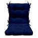 RSH DÃ©cor Indoor Outdoor Tufted Mid Back Chair Cushion Royal Blue