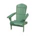 W Unlimited SW1912GS Oceanic Folding Adirondack Chair Sea Green