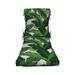 RSH DÃ©cor Indoor Outdoor Tufted Chaise Lounge Chair Cushion Swaying Palms Aloe Green