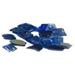 Dagan RG-DIABLUE 0.5 in. Reflective Fire Glass Diamond Blue