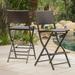 Encanto Outdoor Wicker Barstools Set of 2 Multibrown
