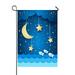 ECZJNT Surreal seascape moon stars Garden Flag Outdoor Flag Home Party Garden Decor 28x40 Inch