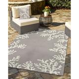 Liora Manne Capri Coral Border Indoor Outdoor Area Rug Silver