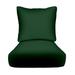 RSH DÃ©cor Indoor Outdoor Sunbrella Deep Seating Cushion Set 24â€�x 27â€� x 5â€� Seat and 25â€� x 21â€� Back Canvas Forest Green