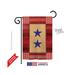 Breeze Decor 58069 Military Two Star Service 2-Sided Impression Garden Flag - 13 x 18.5 in.