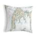 Betsy Drake KS12270OKI 12 x 12 in. Kent Island MD Nautical Map Non-Corded Indoor & Outdoor Pillow