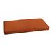 Humble and Haute Sunbrella Rust Orange Indoor/ Outdoor Bench Cushion 37 to 48 45 in w x 19 in d