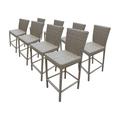 TK Classics Monterey Wicker Patio Bar Stools