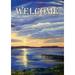 Toland Home Garden Sunset Lake Welcome Flag Double Sided 28x40 Inch