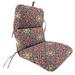 Jordan Manufacturing 45 x 22 Medlo Sonoma Multicolor Geometric Rectangular Outdoor Chair Cushion with Ties and Hanger Loop