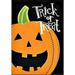 Trick or Treat Halloween Garden Flag Double Sided Jack O Lantern 12.5 x 18