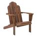 Riverbay Furniture Transitional Wood Outdoor Chair in Acorn Brown Stain